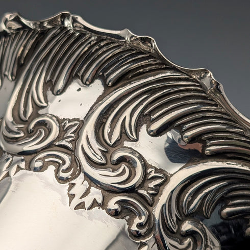 1900年 英国アンティーク 純銀製 花瓶 ベース 計203g Fenton Brothers