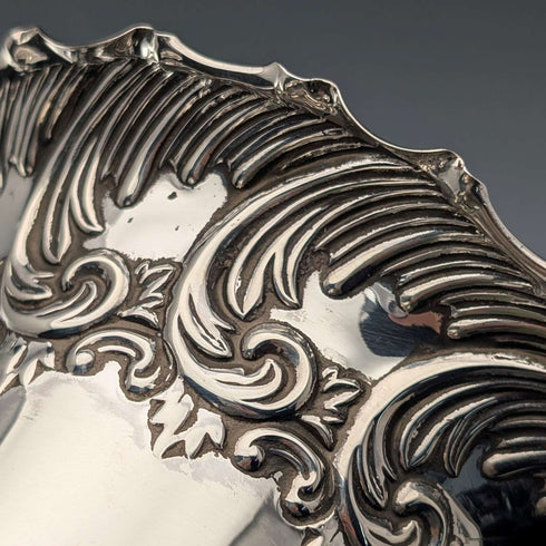 1900年 英国アンティーク 純銀製 花瓶 ベース 計203g Fenton Brothers