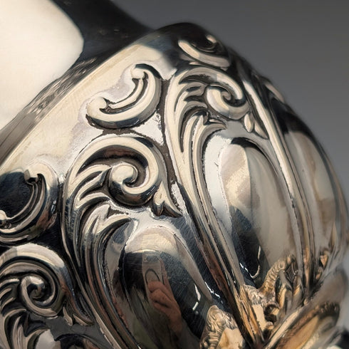 1900年 英国アンティーク 純銀製 花瓶 ベース 計203g Fenton Brothers