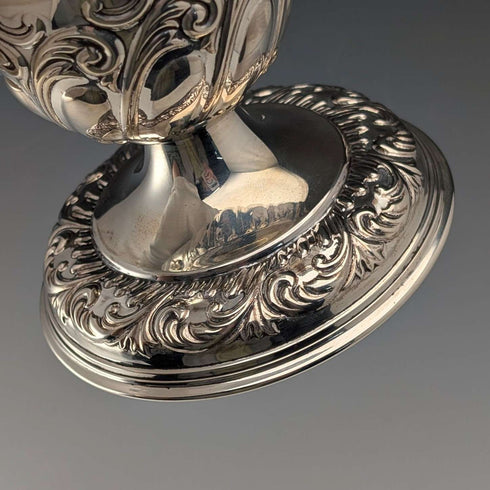 1900年 英国アンティーク 純銀製 花瓶 ベース 計203g Fenton Brothers