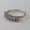 Antique Jewelry K9 Gold 7 Row Spinel Ring 2.2g (Size 12)