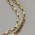 Collar con colgante de piedra roja chapado en oro vintage