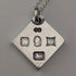 1977 British pure silver Jubilee ingot pendant, 19.7g, with pure silver necklace, RX