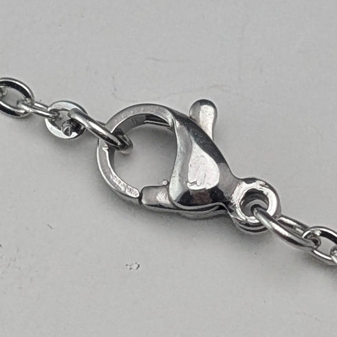 1902年 英国アンティーク フローラル装飾 純銀製ホイッスル William Manton チェーン付