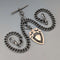 1929 British Vintage Sterling Silver Double Albert Chain 56g Gold Plated Sterling Silver Medal Fob