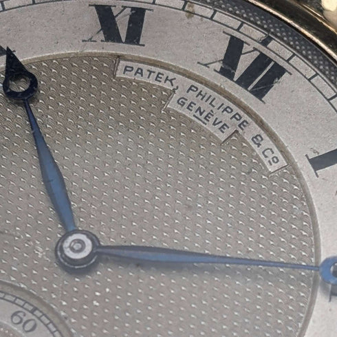 Circa 1918 Patek Philippe Pocket Watch, 18K Solid Gold, Open Face, Serviced