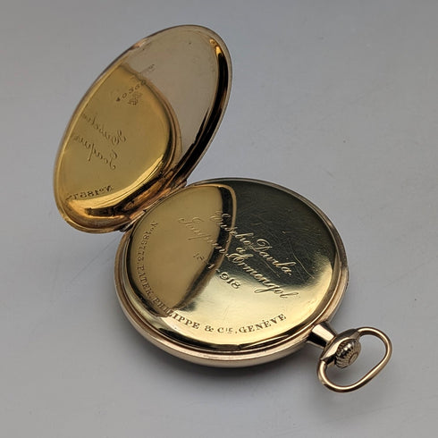 1918年頃 パテック・フィリップ 懐中時計 K18金無垢オープンフェース 整備済み