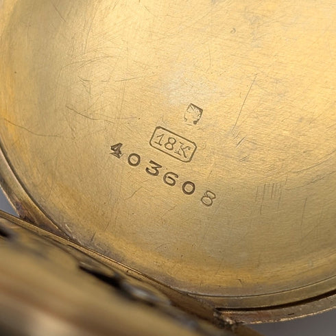 1918年頃 パテック・フィリップ 懐中時計 K18金無垢オープンフェース 整備済み