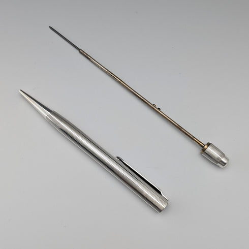 英国ヴィンテージ ロンガーリード 純銀製 推進式シャープペンシル