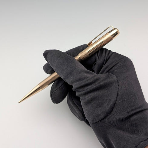 British Vintage Yard O' Red Rolled Gold Propelled Pencil in Case