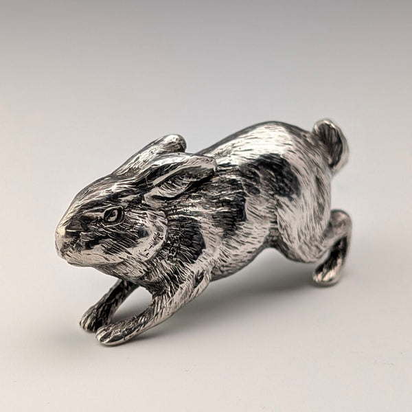 1980 British Vintage Sterling Silver Rabbit Miniature Figurine 50g BSE Products