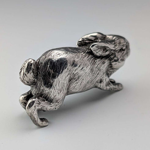 1980 British Vintage Sterling Silver Rabbit Miniature Figurine 50g BSE Products