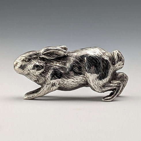 1980 British Vintage Sterling Silver Rabbit Miniature Figurine 50g BSE Products