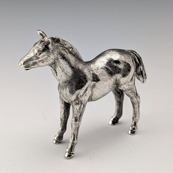 1979 British Vintage Sterling Silver Horse Miniature Figurine 53g BSE Products