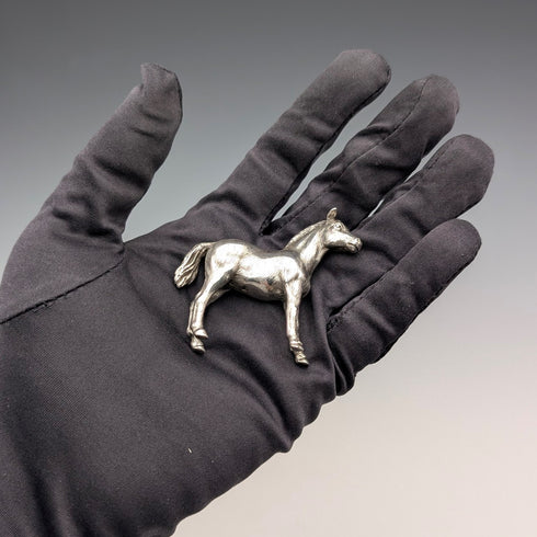 1979年 英国ヴィンテージ 純銀製 ホース 馬 ミニチュア フィギュリン 53g BSE Products