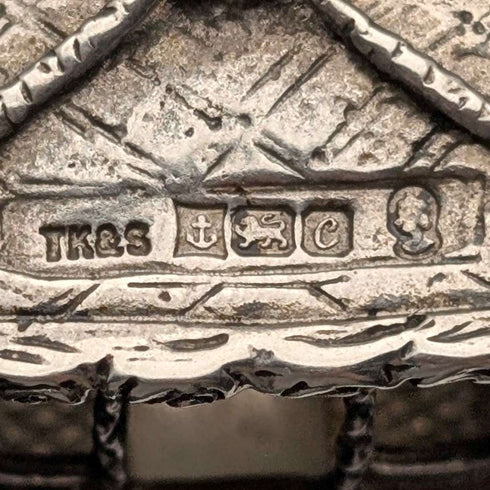 1977 British sterling silver Gold State Coach miniature 65g Toye, Kenning & Spencer