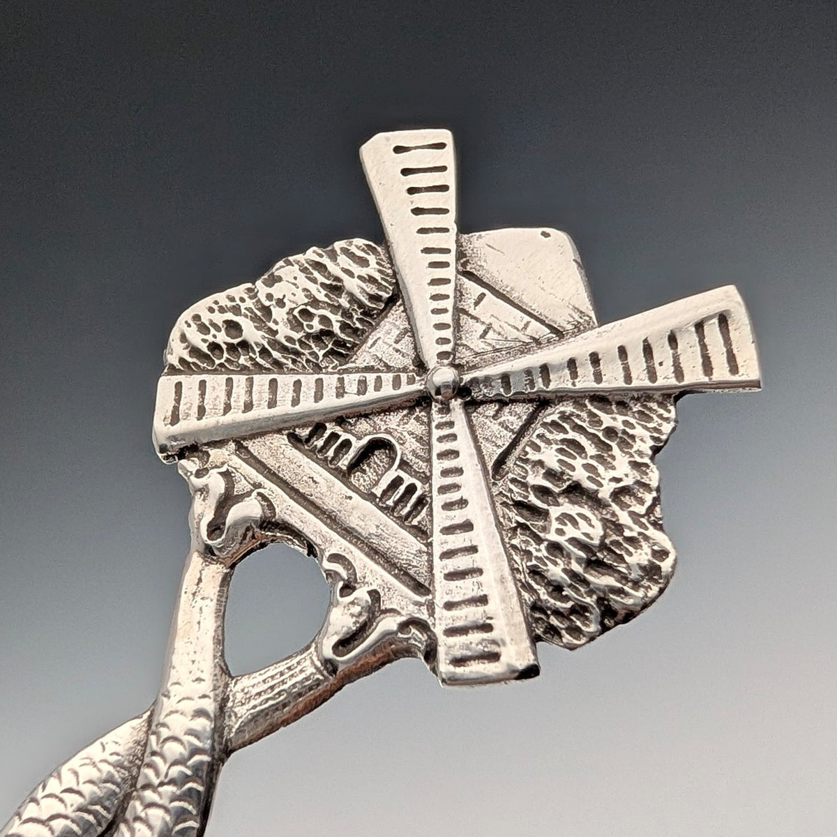 1904年 オランダアンティーク 純銀製 ティーキャディースプーン 23g FP&amp;S 1904年 オランダアンティーク 純銀製 ティーキャディースプーン