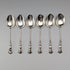 1907 British antique sterling silver tea spoon set of 6, total weight 37g, case included, William Devenport