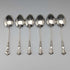 1907 British antique sterling silver tea spoon set of 6, total weight 37g, case included, William Devenport