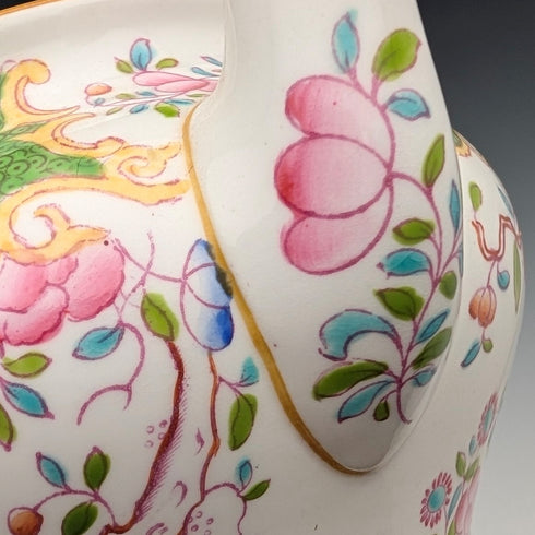 Minton 瓷茶壺,毒蛇紋,綠色,二十世紀初