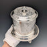Antique British silver plate floral biscuit barrel