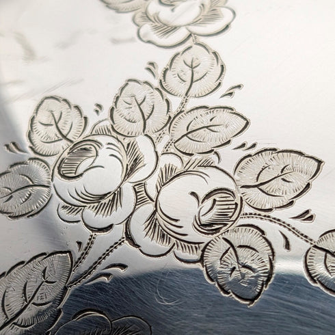 1900年頃 英国アンティーク シルバープレート製 ブレックファーストディッシュ 中皿なし George Goodfellow