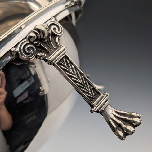 1900年頃 英国アンティーク シルバープレート製 ブレックファーストディッシュ 中皿なし George Goodfellow