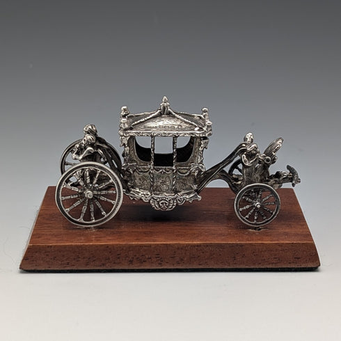 1977年 英国純銀製 ゴールド・ステート・コーチ馬車ミニチュア 65g Toye, Kenning&Spencer