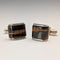 Vintage Tiger Eye Gold Plated Cufflinks