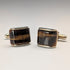 Vintage Tiger Eye Gold Plated Cufflinks