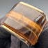 Vintage Tiger Eye Gold Plated Cufflinks