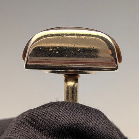 Vintage Tiger Eye Gold Plated Cufflinks