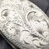 Colgante relicario vintage de plata de ley en forma ovalada, con cadena de plata de ley, 7 g en total