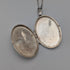 復古純銀橢圓形小盒吊墜,搭配純銀項鍊,總重 7 克