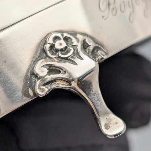 1907 年英國古董純銀首飾盒,88 克,亨利馬修斯