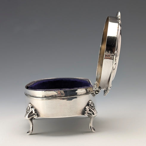 1907 年英國古董純銀首飾盒,88 克,亨利馬修斯