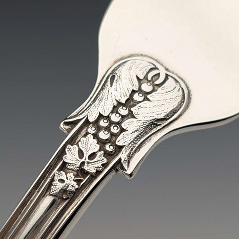1849 British antique sterling silver christening cutlery pair, 128g total, case included, Samuel Hayne & Dudley Caterer