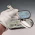 1849 British antique sterling silver christening cutlery pair, 128g total, case included, Samuel Hayne & Dudley Caterer