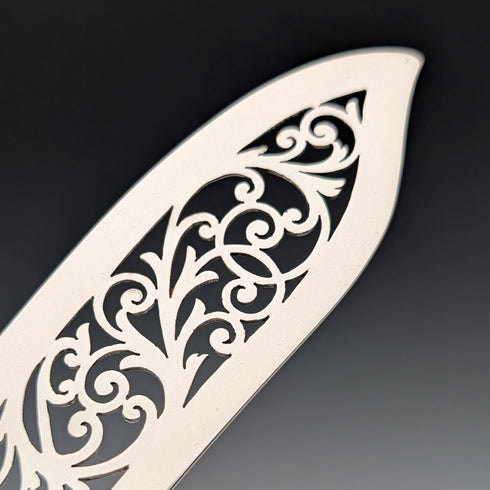 1852年頃 英国アンティーク 純銀製 フィッシュサーバーペア 計262g John Gilbert