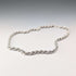 British vintage sterling silver twisted chain necklace 40cm 12.5g EJLd