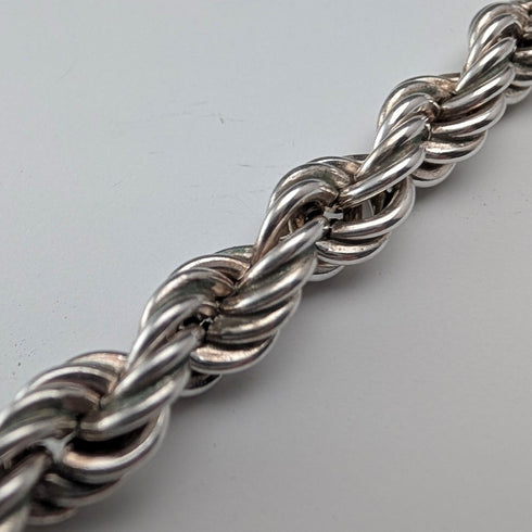 英國復古純銀扭曲鏈項鍊 40 公分 12.5 克 EJLd