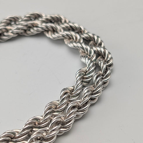 英國復古純銀扭曲鏈項鍊 40 公分 12.5 克 EJLd