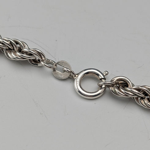 英國復古純銀扭曲鏈項鍊 40 公分 12.5 克 EJLd