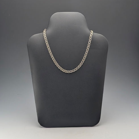 英國復古純銀雙 kihei 鏈項鍊 41 公分 17.4 克 AGP