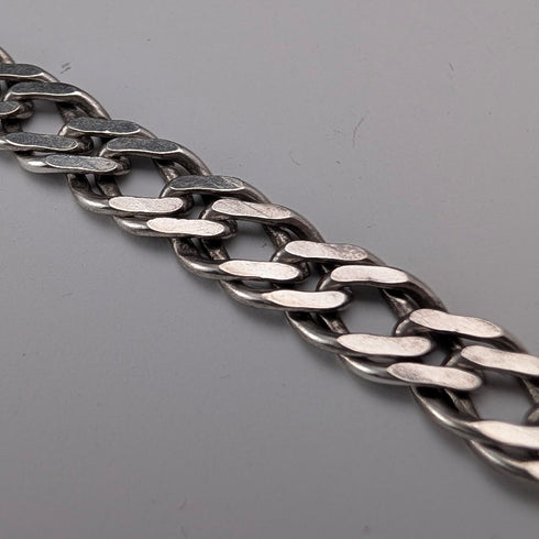 英國復古純銀雙 kihei 鏈項鍊 41 公分 17.4 克 AGP