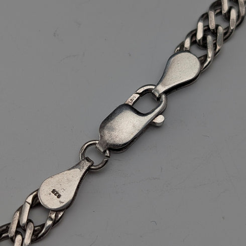 英國復古純銀雙 kihei 鏈項鍊 41 公分 17.4 克 AGP