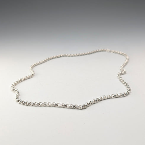 英國復古純銀紅豆鏈項鍊 56 公分 28.2 克 CC