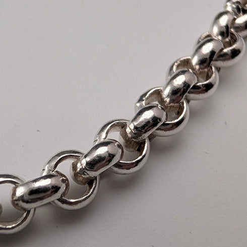 英國復古純銀紅豆鏈項鍊 56 公分 28.2 克 CC