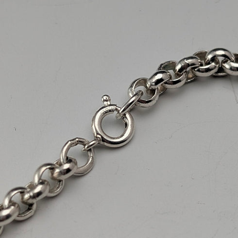 英國復古純銀紅豆鏈項鍊 56 公分 28.2 克 CC