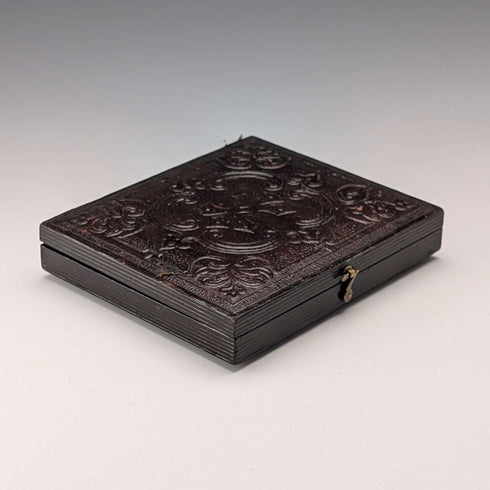 Antique British Umbrotype in leather case